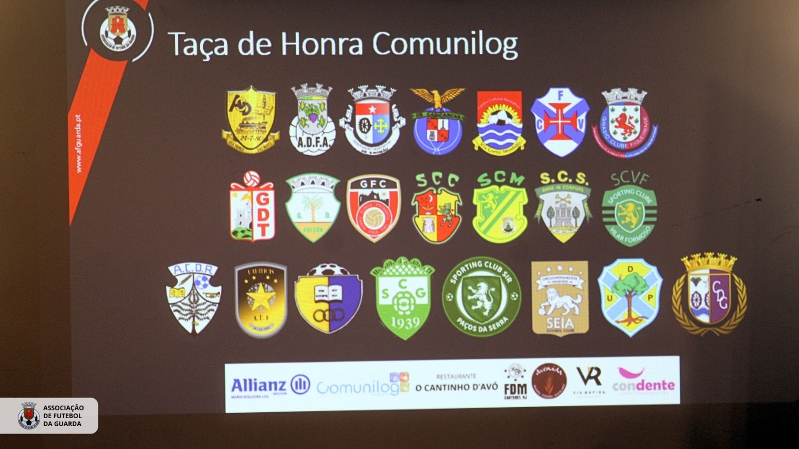 SORTEIO DA TAÇA DE HONRA COMUNILOG