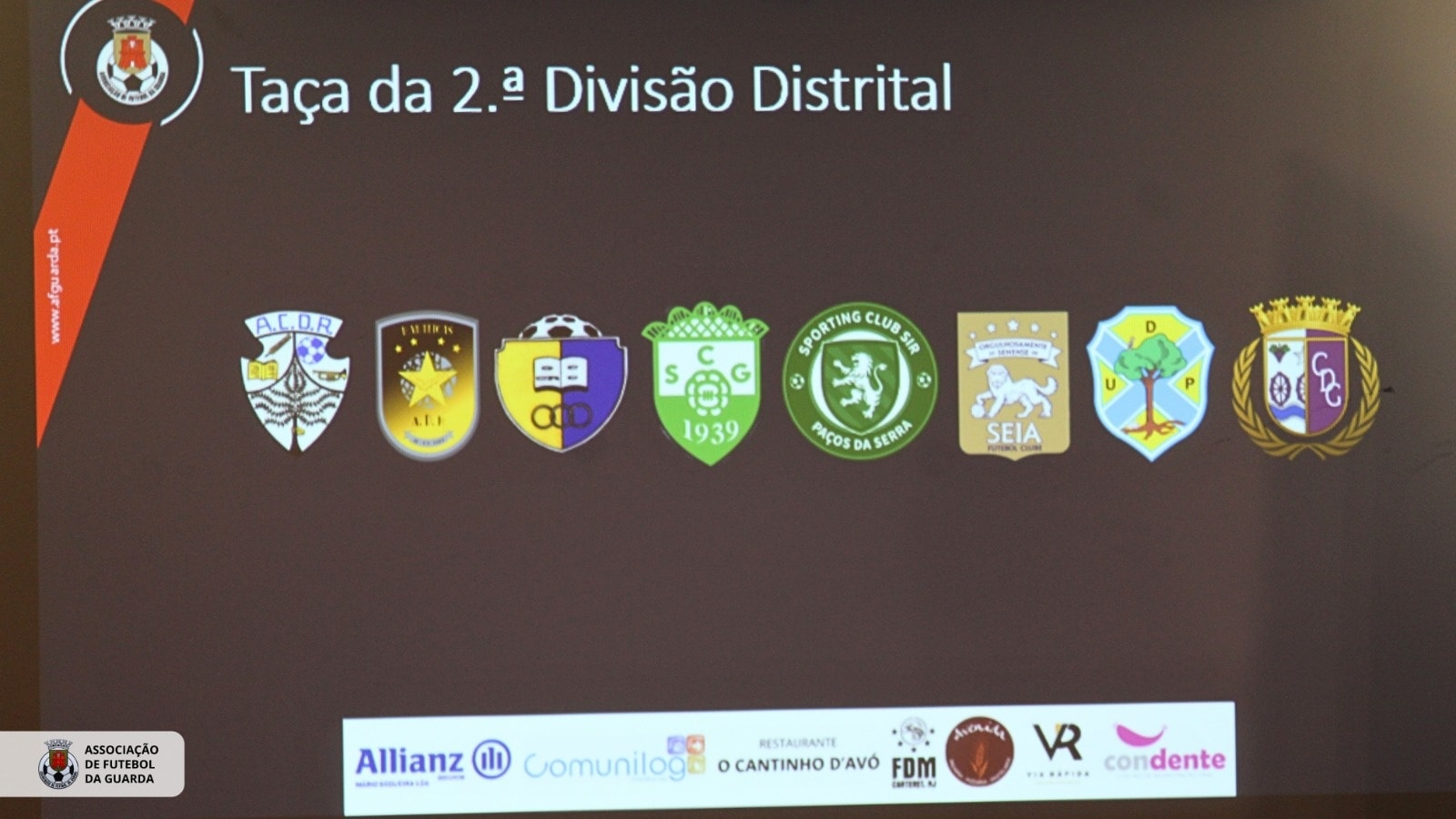 SORTEIO DA TAÇA DA 2ª DIVISÃO