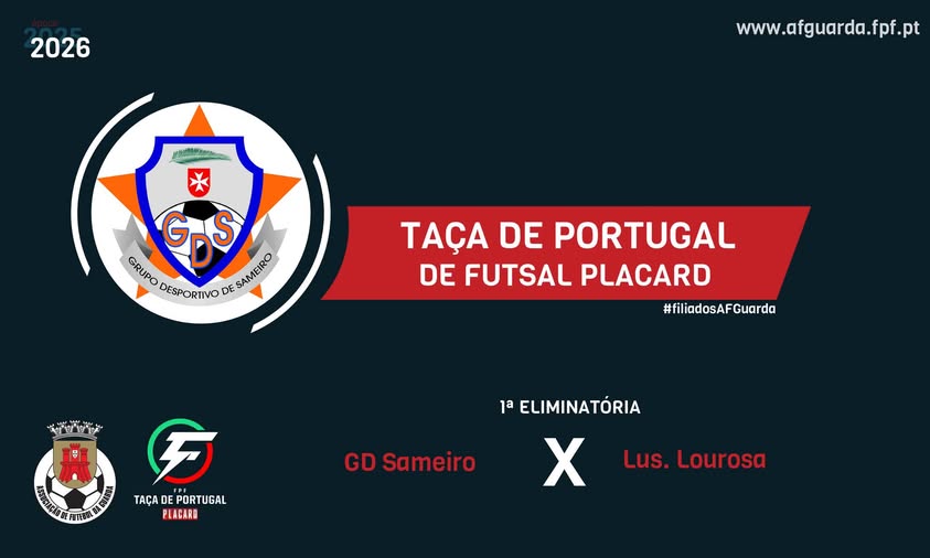 SORTEIO | TAÇA DE PORTUGAL FUTSAL PLACARD
