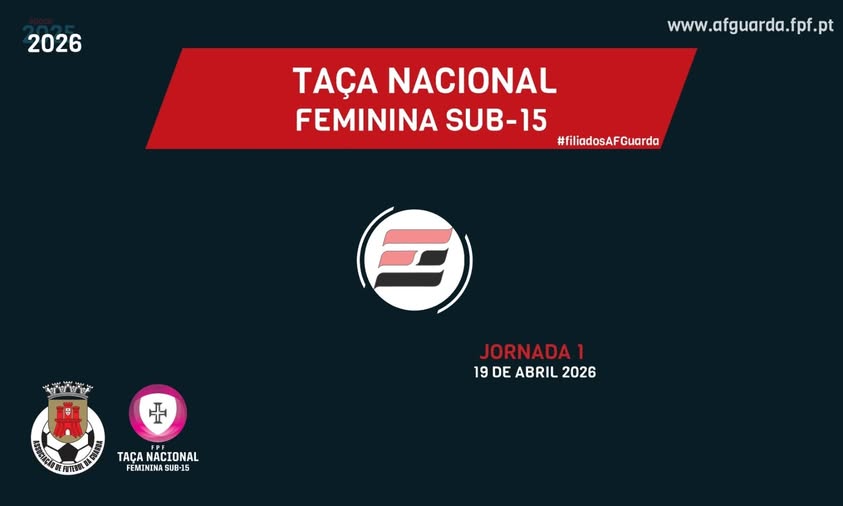 SORTEIO | TAÇA NACIONAL FEMININA SUB-15