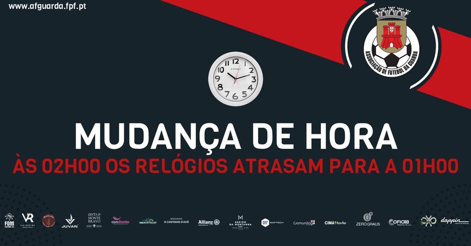 MUDANÇA DE HORA
