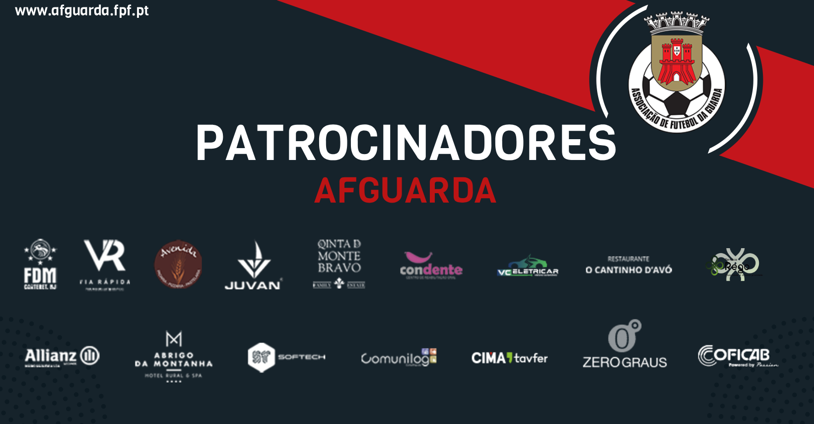 PATROCÍNIOS CONFIRMADOS PARA AS COMPETIÇÕES DISTRITAIS