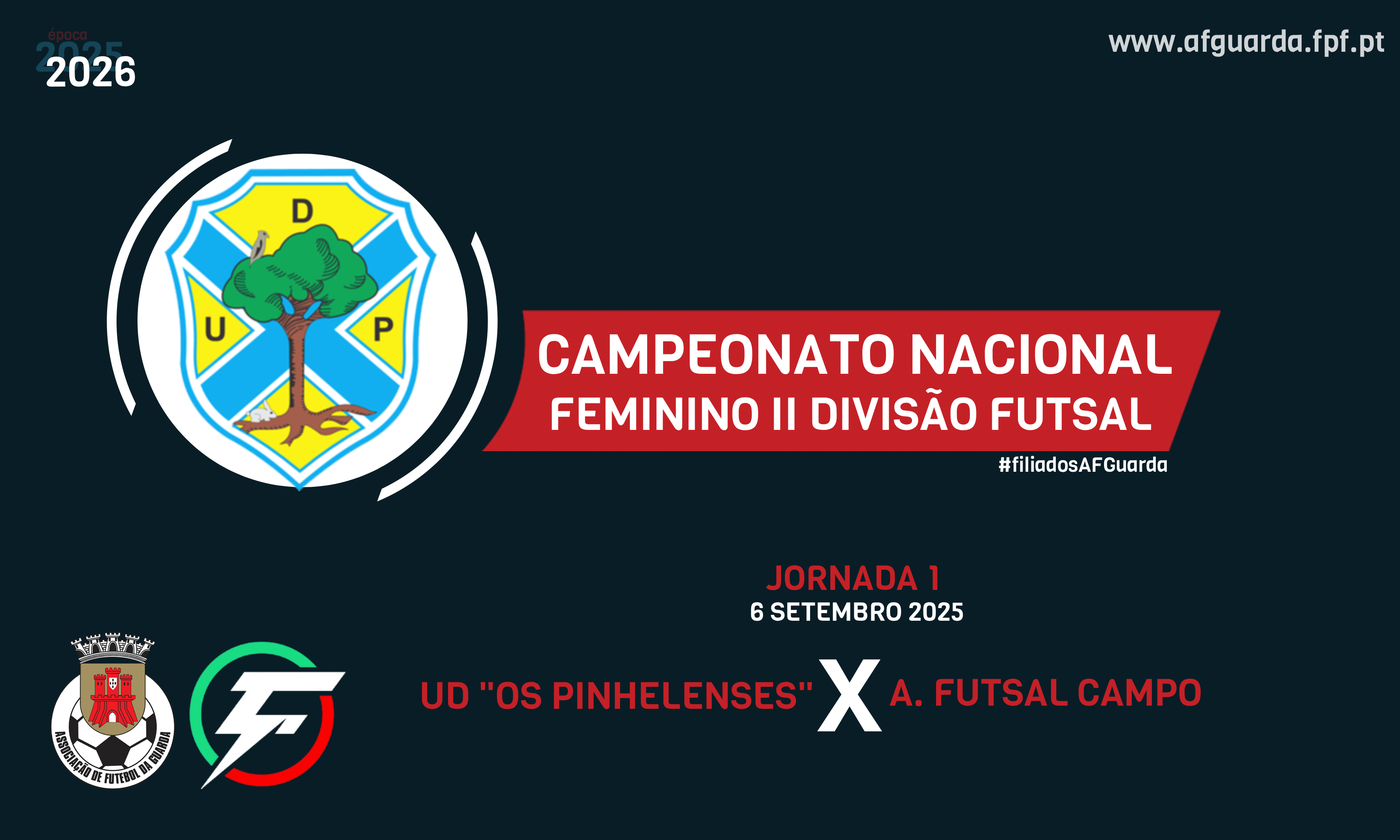 CAMPEONATO NACIONAL FEMININO DE FUTSAL - II DIVISÃO | ÉPOCA 2025/2026