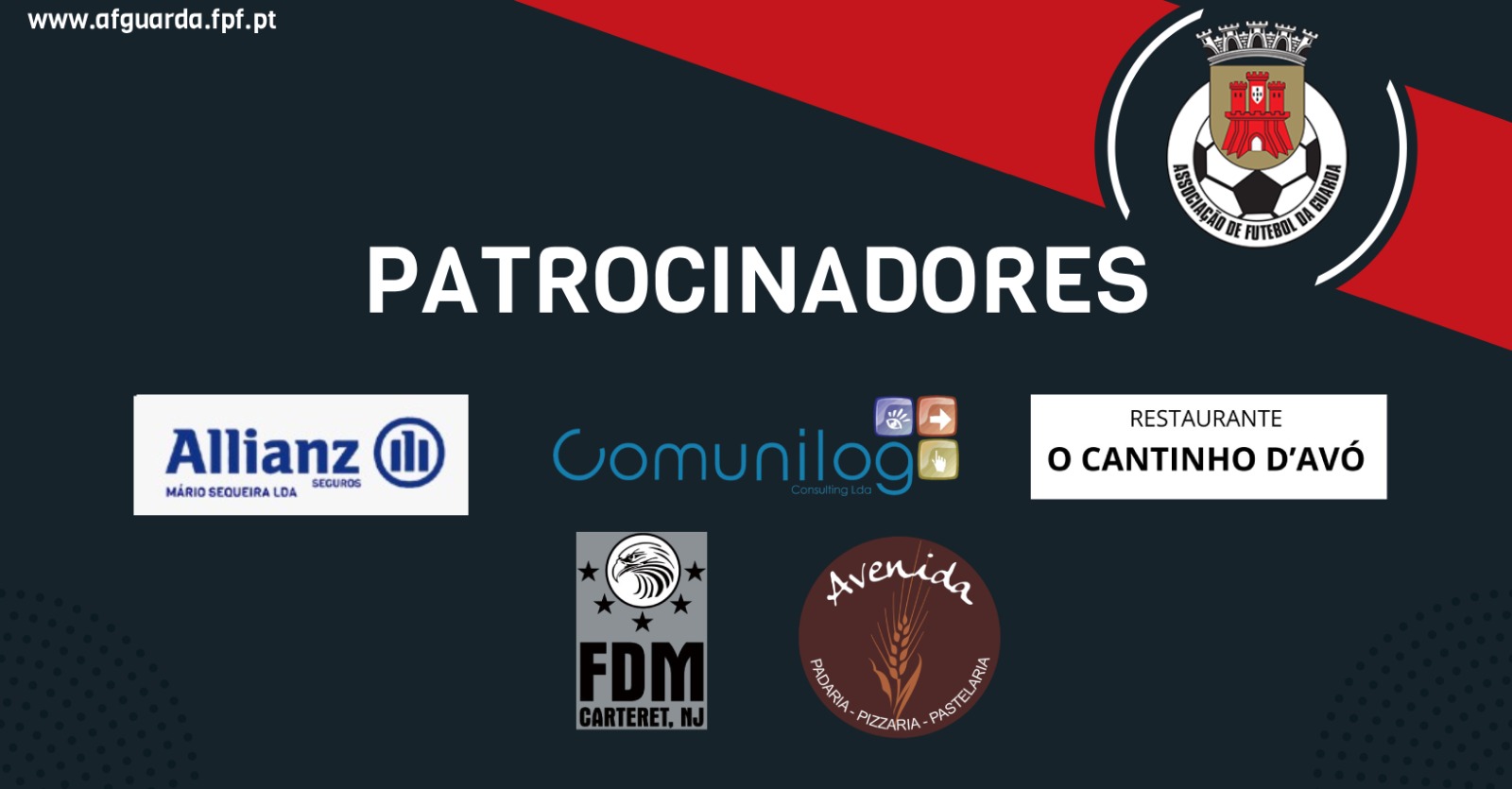 PATROCÍNIOS CONFIRMADOS PARA AS COMPETIÇÕES DISTRITAIS