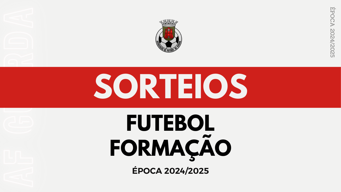 SORTEIO DAS COMPETIÇÕES DISTRITAIS DE FUTEBOL 